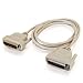 Cables To Go 02896 DB25 Male/Male Parallel LapLink&reg;-Compatible Cable (6 Feet/1.82 Meters) Beige