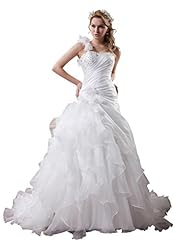 Sweetheart  One Shoulder Taffeta  Dress With Ruffles