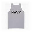 NAVY Tank Top - Authentic Military Style Physical Training Tank in gray