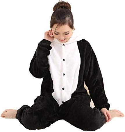 Adornplant Cosplay Flannel Anime Cartoon Onesie Adult Pajamas Panda (XL)