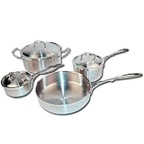 Winware 7pc Heavy Gauge Premium Stainless Steel Cookware Set