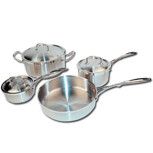 Winware 7pc Heavy Gauge Premium Stainless Steel Cookware Set product image
