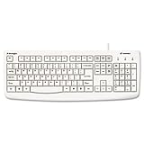 Kensington Pro Fit USB/PS2 Washable Keyboard 104 Soft-touch keys White simp ....