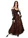 Miederkleid Dark Beauty + Tüllrock + Stulpen Gothic Hochzeit Gr. 34-46 103 Braun