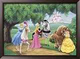 Princess Promenade Framed Art Poster Print, 31x23
