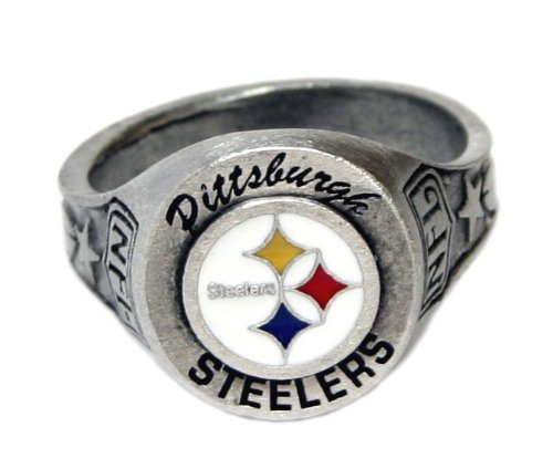 Pittsburgh Steelers Ring - NFL Football Fan Shop Sports Team Merchandise - Size 8