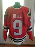 BOBBY HULL AUTOGRAPHED RED CHICAGO BLACKHAWKS JERSEY