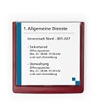 Produkt-Bild: Durable 486203 T&uuml;rschild Click Sign, 149 x 148,5 mm, rot