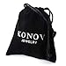 KONOV Mens Leather Rope Bracelet, Adjustable 7-9 Inch Surfer Wrap, Black