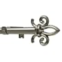 Levolor Fleur Silhouette Rod Set, Satin Nickel, 3/4-Inch Diameter, 66 to 120-Inch Width