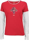 Florida Panthers Women's Sequin Logo Long Sleeve Layered Tissue Tee