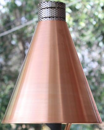 Outdoor Fire Concepts TCCH-LP Tiki Copper Cone Head Only Propane Gas 16 Gauge Spun Copper