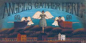 Cover image : Angels Gather Here by David Harden Fine Art Print / Poster 20.00 x 10.00 in.