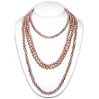 HinsonGayle High-Luster Pink Pearl Rope Necklace 82 inches