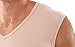 ALBERT KREUZ Men's Invisible Sleeveless v-Neck Business Undershirt Stretch Cotton Nude Beige