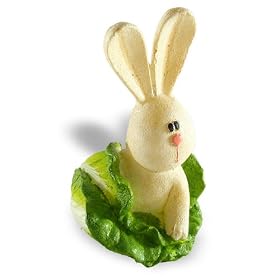 Bougie D�co Lapin Sortant d'un Chou