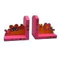 Colourful Wooden Butterfly Bookends for Girls