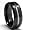 8MM Two Tone High Polish / Matte Finish Men's Tungsten Ring Wedding Band Size 8