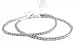 Bracelet Set (2 pc) - (B282) - Plus Size Stretch - Swarovski TM Crystals ~ Clear (8")