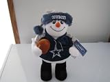 Dallas Cowboys Snowman with Santa Hat Christmas Plush
