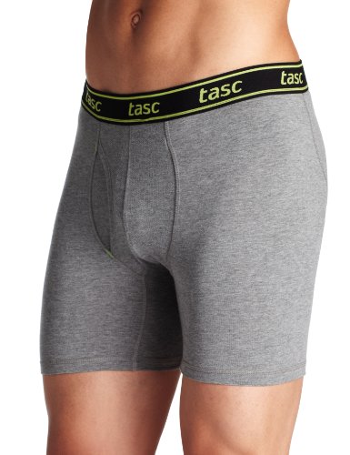 tasc Performance Men's Boxer Brief, Heather Gray, Medium