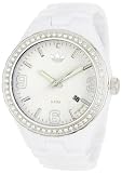 Adidas Women`s ADH2505 Nylon Cambridge 3 Hand Analog White Glitz Watch