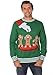 Tipsy Elves Ugly Christmas Sweater - Gingerbread Nightmare Sweater (Green)