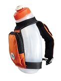 FuelBelt Sprint Palm Holder with Pocket, Tangerine, 10-Oz