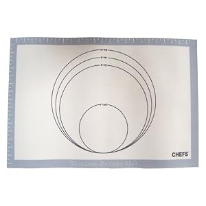 Click to buy Pasta And Pastry Mat: CHEFS Silicone Pastry Mat from Amazon!