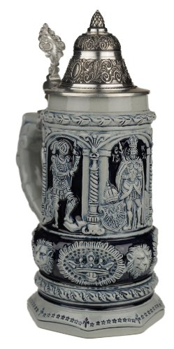 Thewalt by King Stein Of Kings Full Relief Authentic German Beer Stein