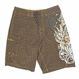 Review   / Panama Jack Men Check Board Short - Brown bs265