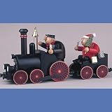Zoom Produkt-Bild: KWO R&auml;uchermann Erzgebirge Lokf&uuml;hrer mit Eisenbahn 2tlg. 22cm