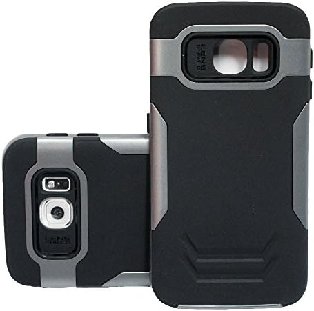 Iron Man Rugged Rubber Hybrid Case for Galaxy S6 Edge (Black/Grey)