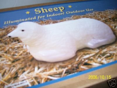 General Foam Outdoor Nativity Sheep Blowmold under The Kitchen Store