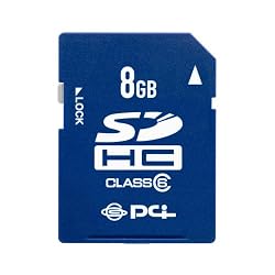 PLANEXハイスピードClass6対応 SDHCカード8GB (トリスター携帯万能Lite/抹消プロダウンロード付) PL-SDHC08G