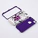 iPhone 5C Case, Tradekmk(TM)Hybrid Three Layers Combo Hard Soft High Impact Hard Back Case Protective Cover Fit For Apple iPhone 5C(Purple),with Stylus Pen,Screen Protector and Cleaning Cloth