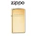 Zippo Slim Lighter High Polish Brass with lettering #1654