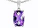 1.80 cttw 14k Gold Genuine Amethyst Pendant in 14k title=