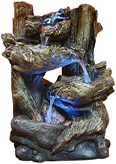 14 Inch Tiering Rainforest Fountain With Led Lights - Small