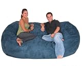 7.5-feet Xx-large Navy Cozy Sac Foof Bean Bag Chair Love Seat