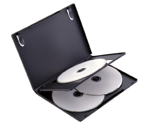 Cover image : ロアス DVDケース 3枚収納 x 3セット ホワイト DVD-A005-3W