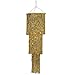Beistle 1-Pack 3-Tier Shimmering Chandelier, 4-Feet, Gold