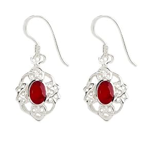FOJO's Celtic Style Ruby Earrings by FOJO