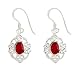 FOJO's Celtic Style Ruby Earrings