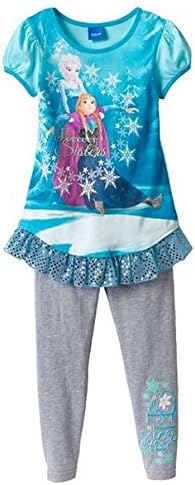 Disney Frozen Anna & Elsa Forever Sisters 2 Piece Top and Legging Set (5)