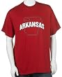 Arkansas Razorbacks 100% Cotton Short Sleeve T-Shirt-(Cardinal)