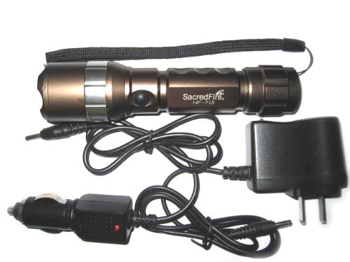  Sacredfire 1800 Lm Zoomable 12W CREE XM-L T6 LED Rechargeable Flashlight Torch Light Lamp 18650 