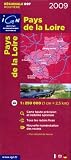 IGN (Institut Geographique National) Road Map to Pays de Loire (Loire Valley, France) Scale 1:250,000