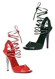 5 inch Heel Wrap-Up Sandal Women's Size Shoe With Cut-out Heel