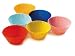 Set Of Six Silicone Cake Cases